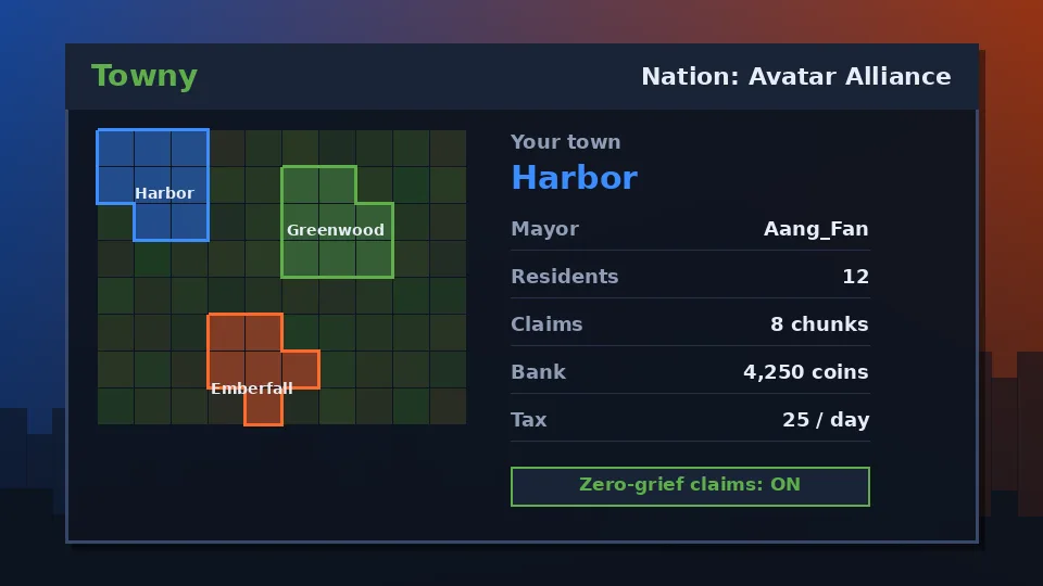 Towny screenshot